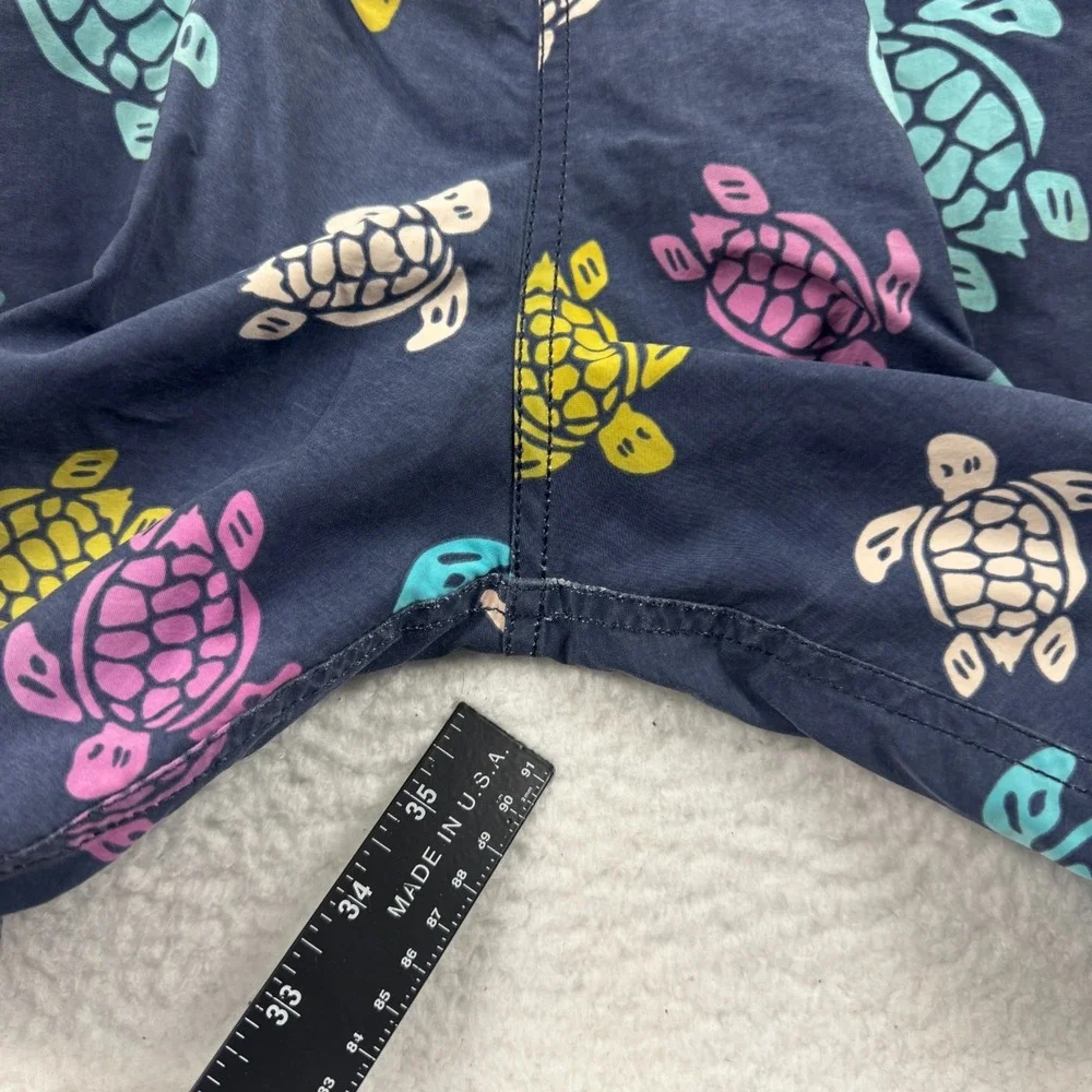 Vilebrequin Swim Shorts Mens 2XL Multicolor Turtle Print Mesh Lined Drawstring